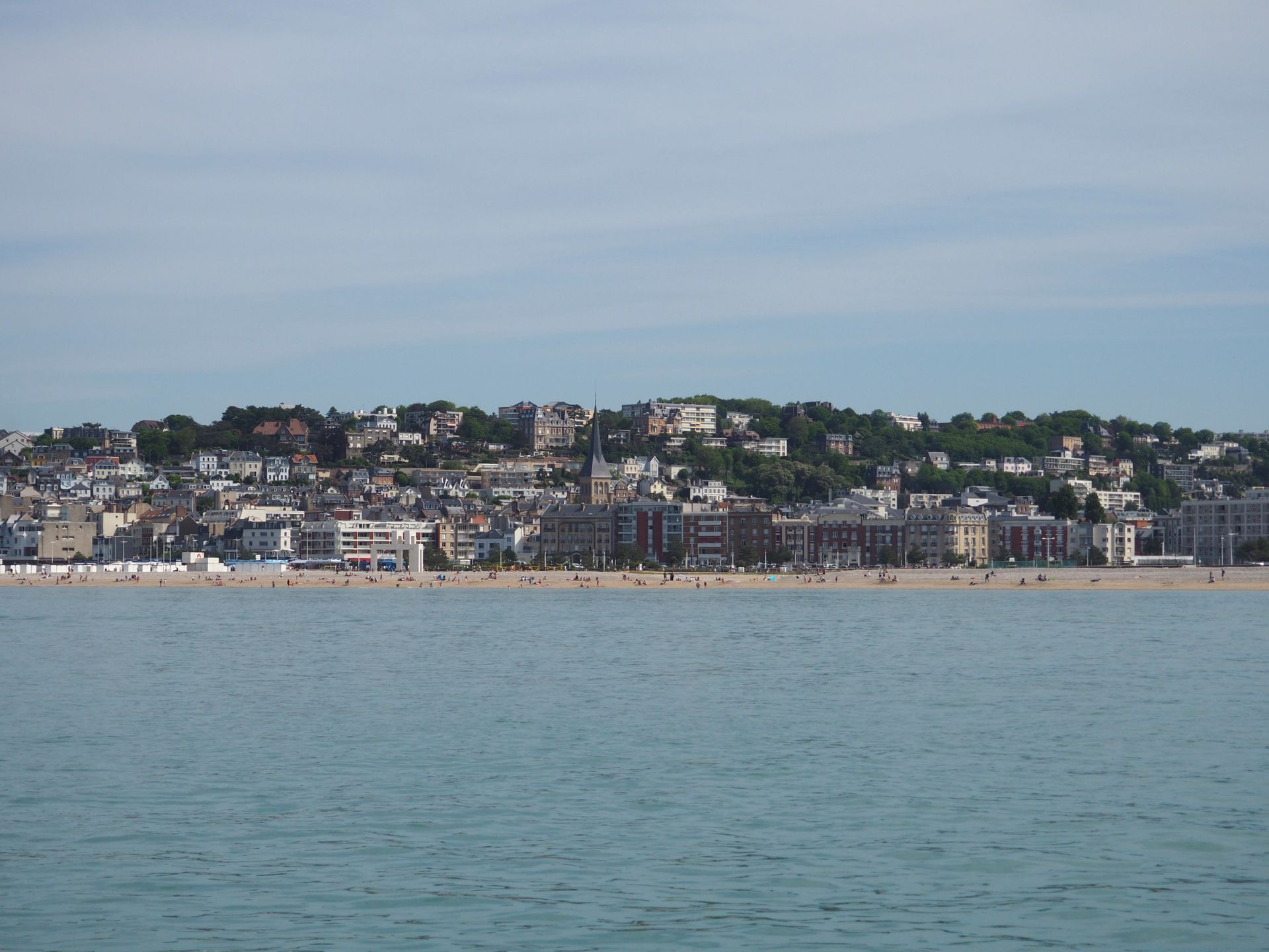 Front de mer de Sainte-Adresse au crépuscule